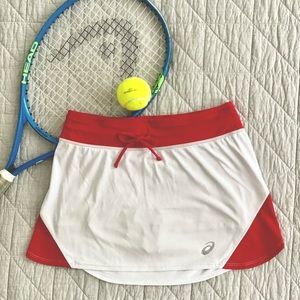 ASICS spin slice red white tennis women’s skort